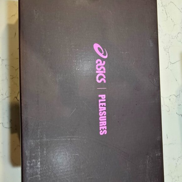 Asics Sportstyle x PLEASURES Gel-NYC Pink Brown Yellow Men Shoes 1203A622-700 10 - Picture 9 of 16